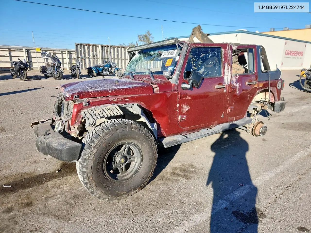 1J4GB59197L224744 2007 Jeep Wrangler Sahara