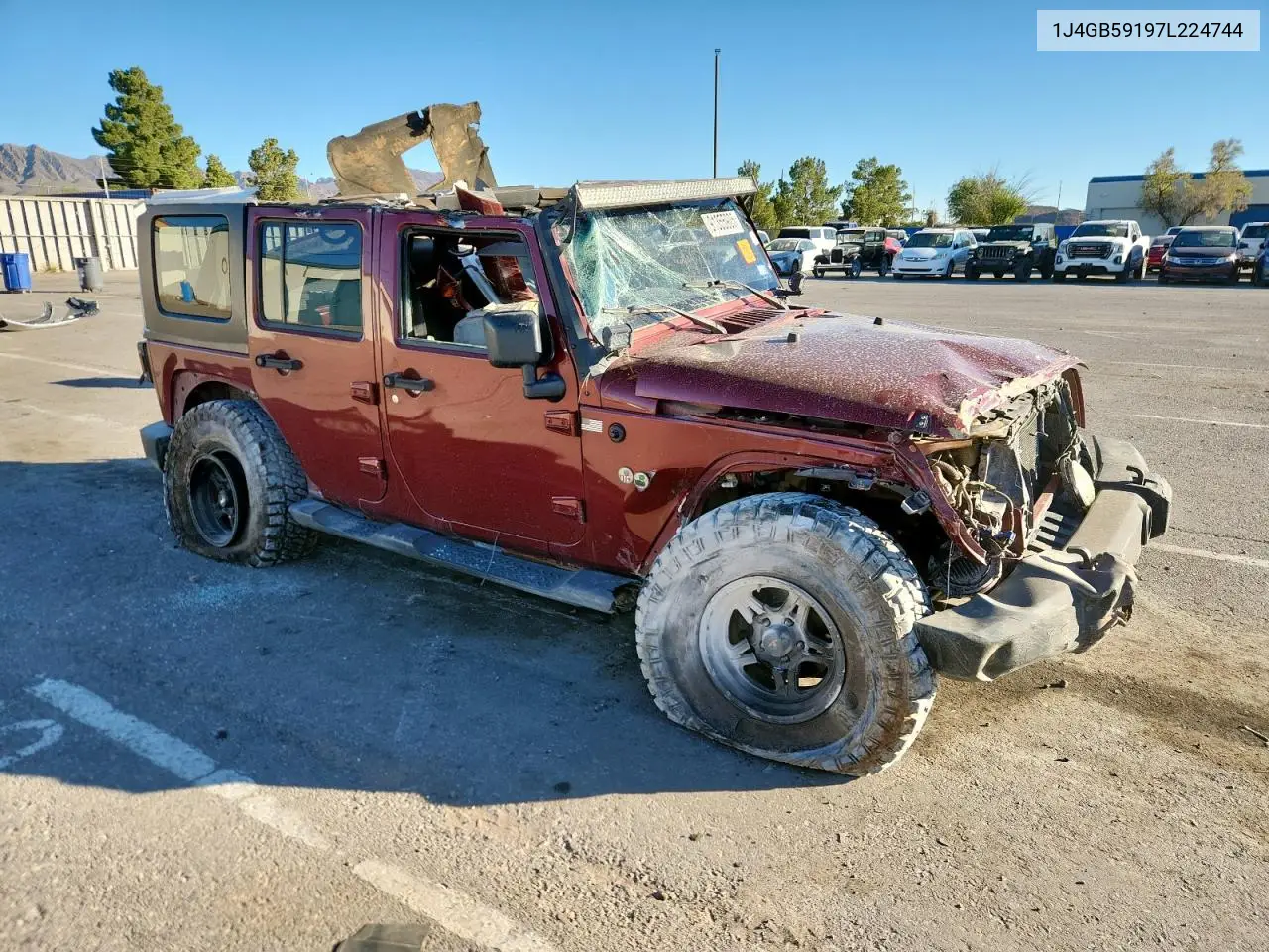 1J4GB59197L224744 2007 Jeep Wrangler Sahara