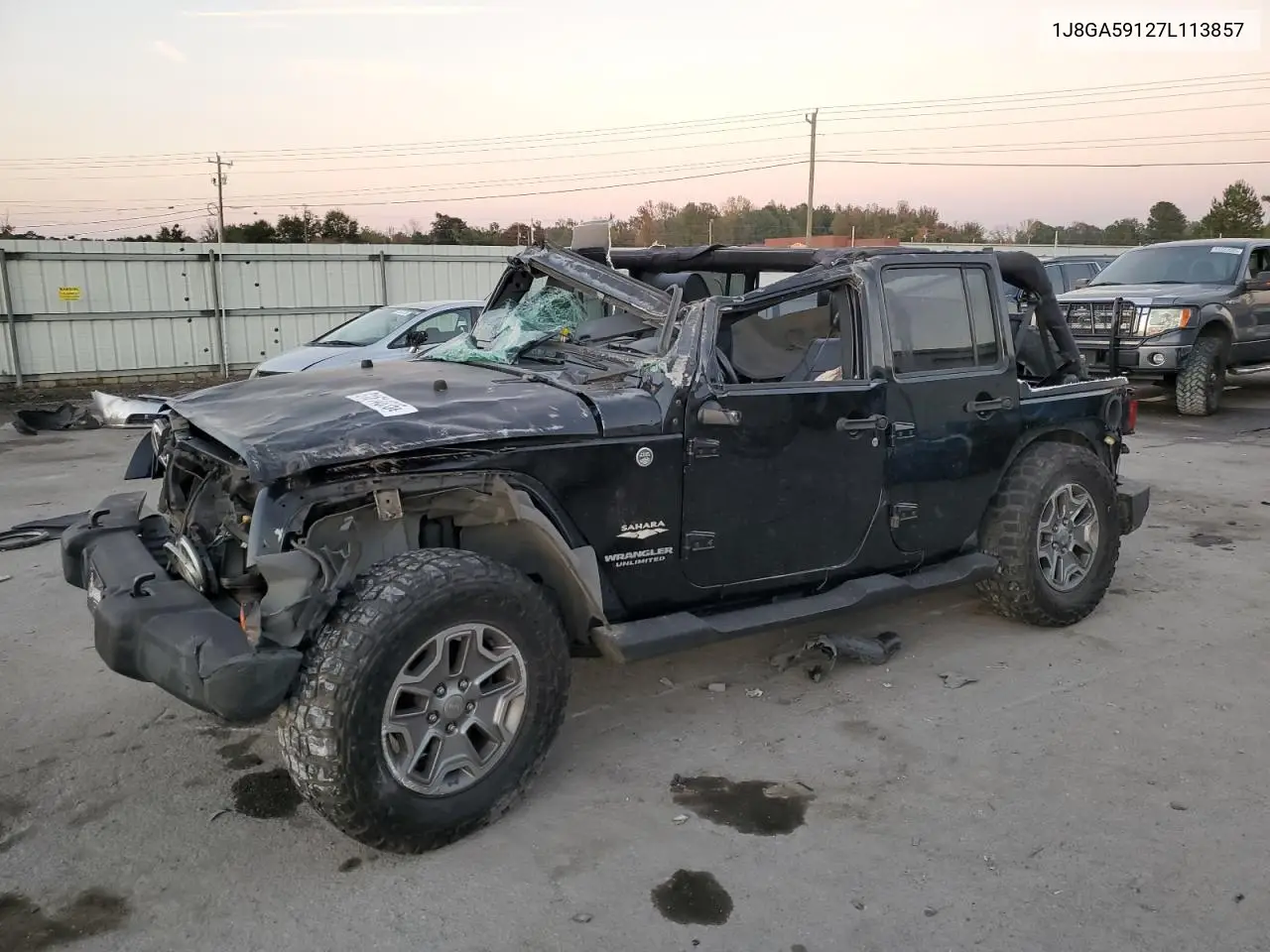 1J8GA59127L113857 2007 Jeep Wrangler Sahara
