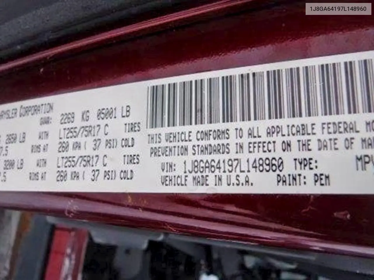 1J8GA64197L148960 2007 Jeep Wrangler Rubicon