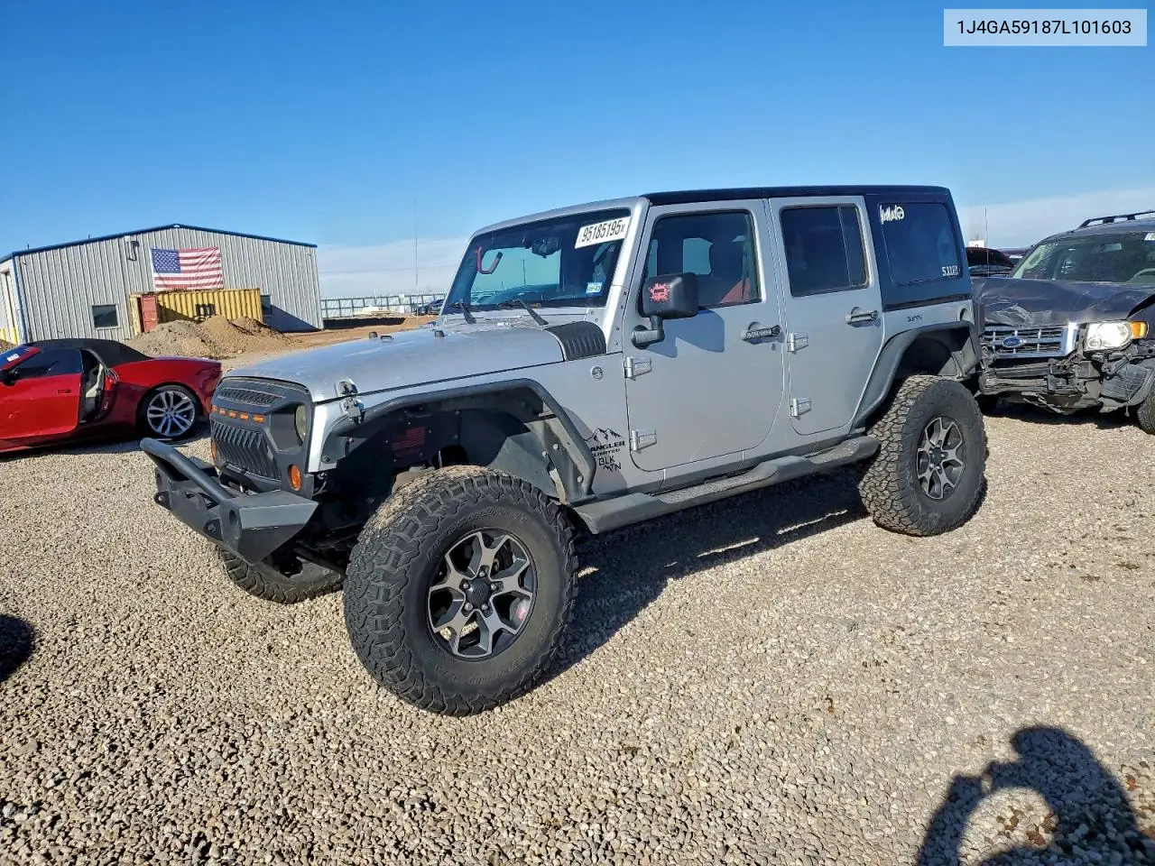 1J4GA59187L101603 2007 Jeep Wrangler Sahara