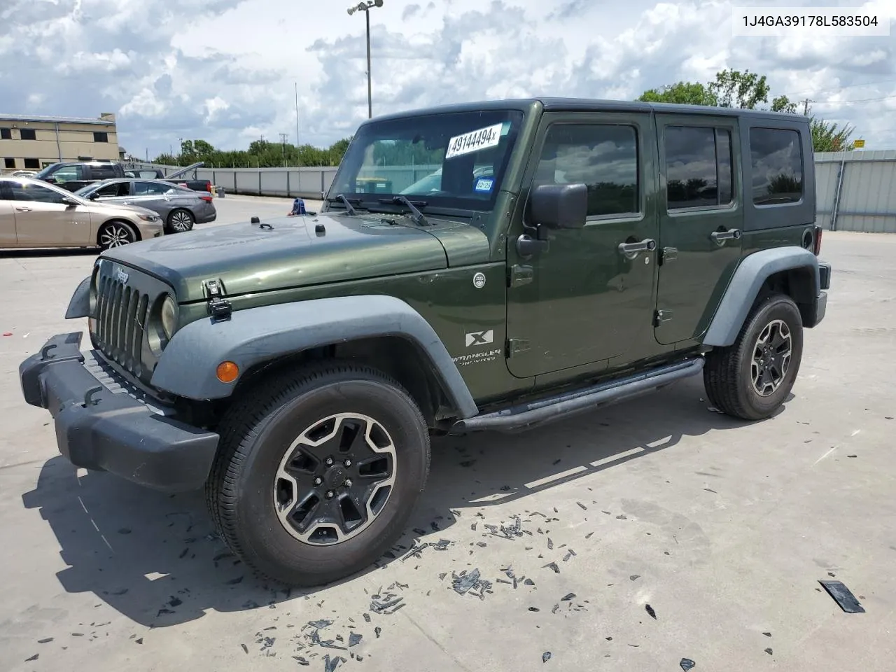 2008 Jeep Wrangler Unlimited X VIN: 1J4GA39178L583504 Lot: 49144494