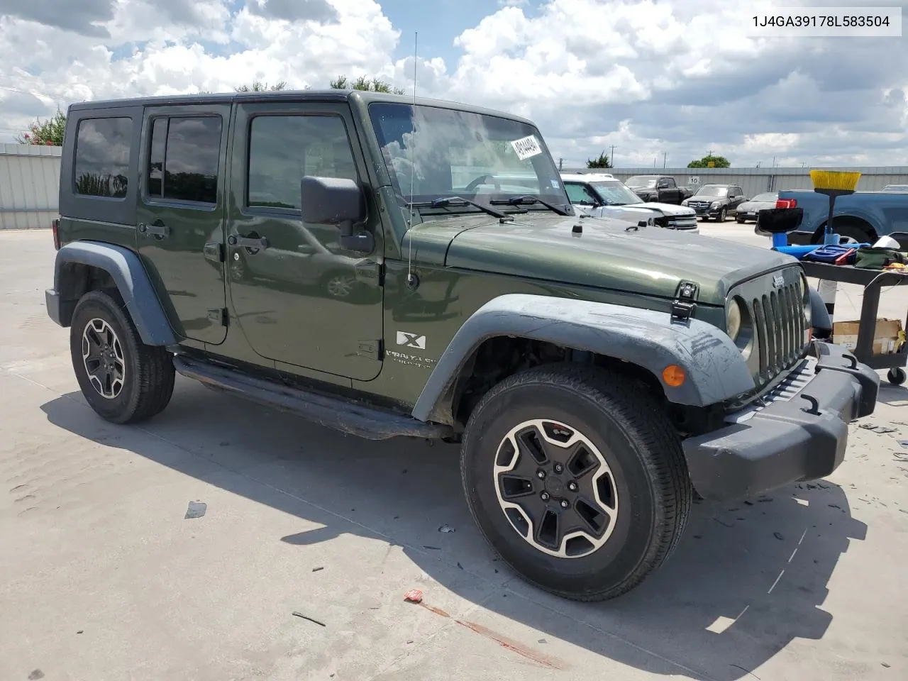 2008 Jeep Wrangler Unlimited X VIN: 1J4GA39178L583504 Lot: 49144494