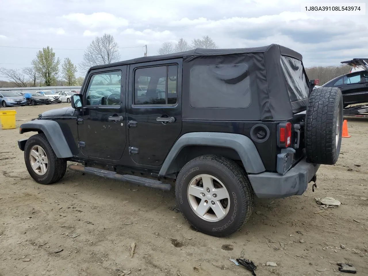 2008 Jeep Wrangler Unlimited X VIN: 1J8GA39108L543974 Lot: 50592304