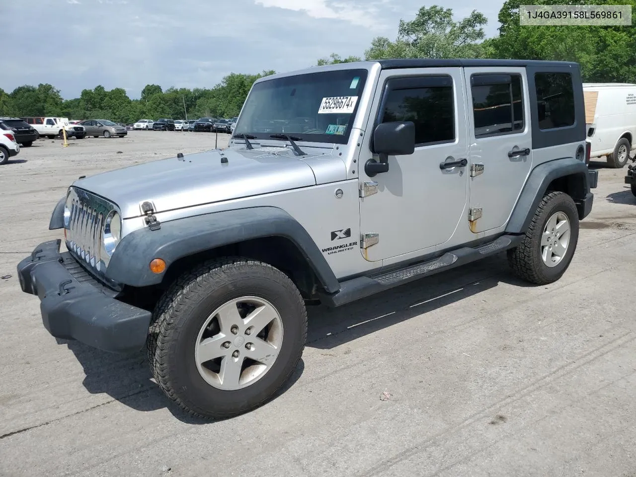 1J4GA39158L569861 2008 Jeep Wrangler Unlimited X