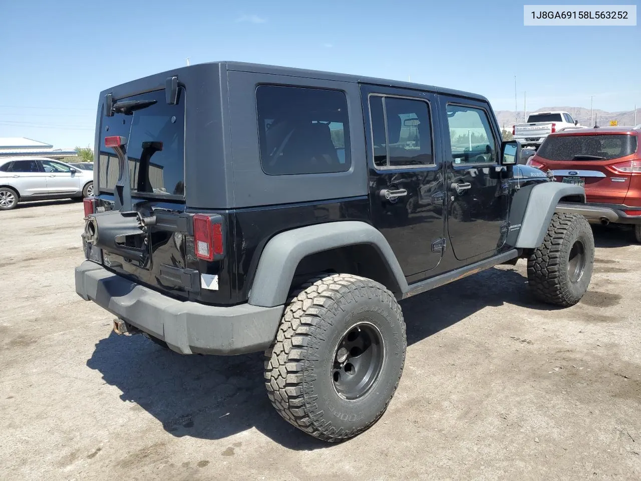 2008 Jeep Wrangler Unlimited Rubicon VIN: 1J8GA69158L563252 Lot: 55816534