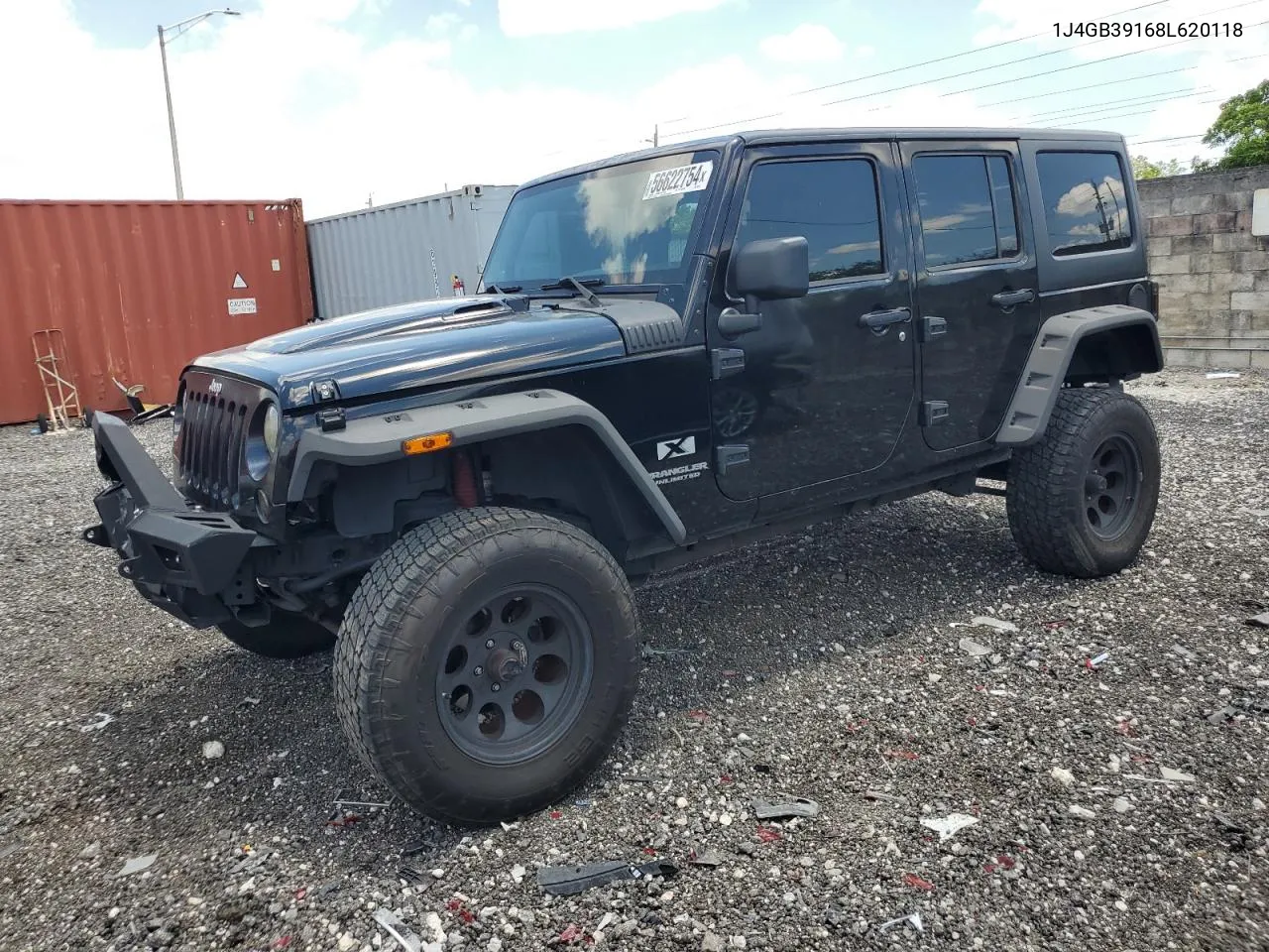 2008 Jeep Wrangler Unlimited X VIN: 1J4GB39168L620118 Lot: 56622754