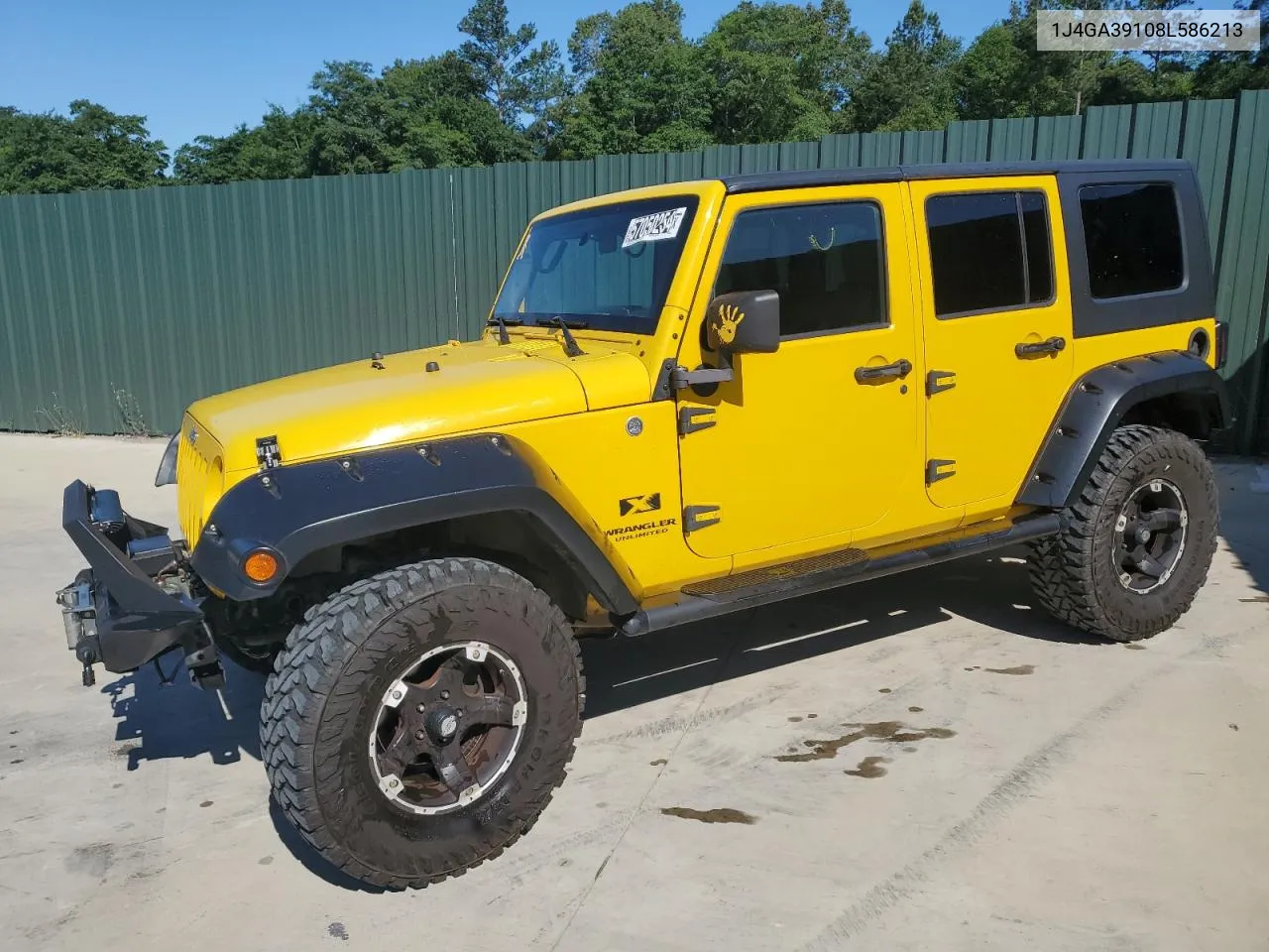 2008 Jeep Wrangler Unlimited X VIN: 1J4GA39108L586213 Lot: 57050254