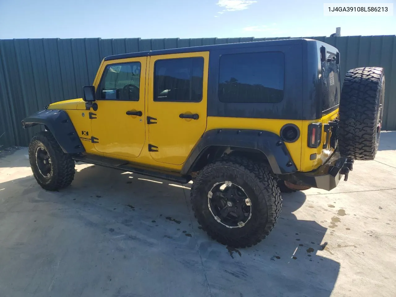 2008 Jeep Wrangler Unlimited X VIN: 1J4GA39108L586213 Lot: 57050254