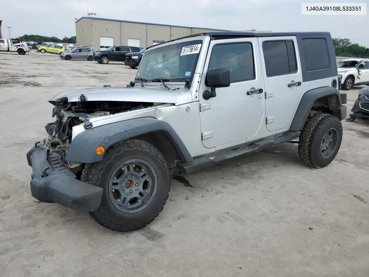 2008 Jeep Wrangler Unlimited X VIN: 1J4GA39108L533351 Lot: 57779614