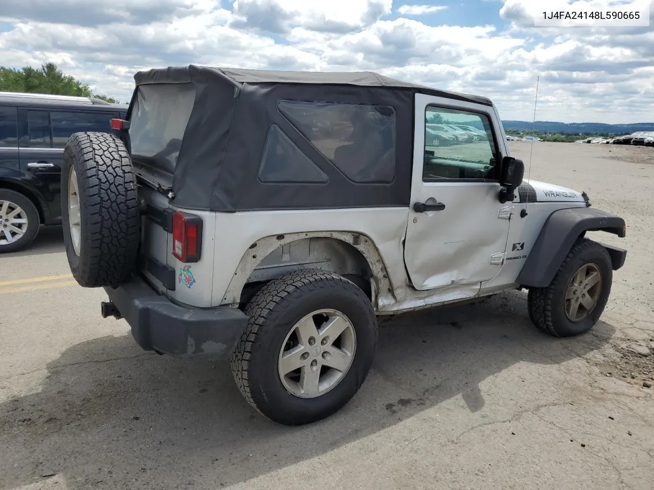 2008 Jeep Wrangler X VIN: 1J4FA24148L590665 Lot: 57939934