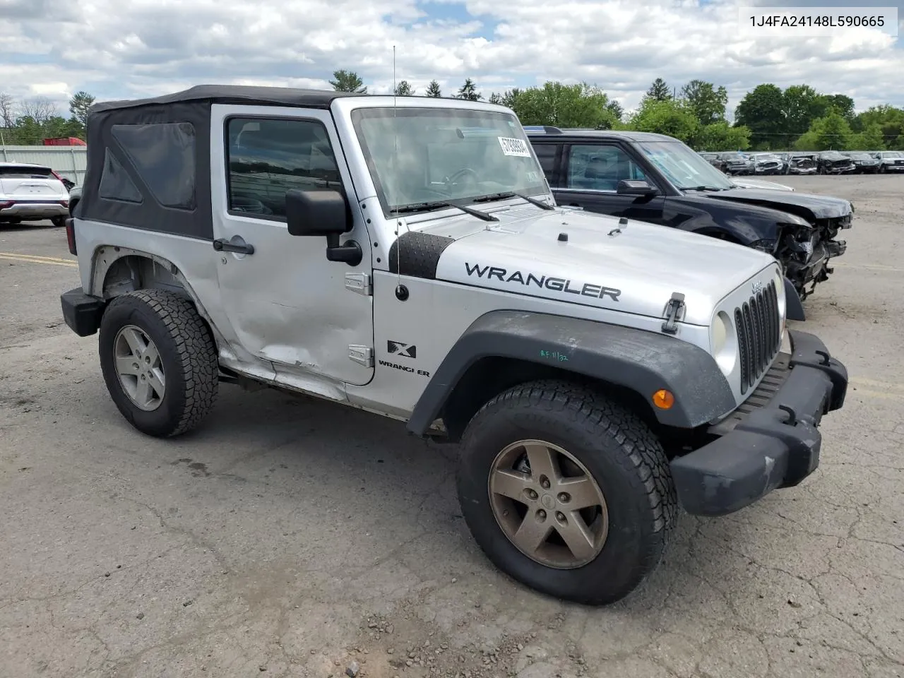 2008 Jeep Wrangler X VIN: 1J4FA24148L590665 Lot: 57939934