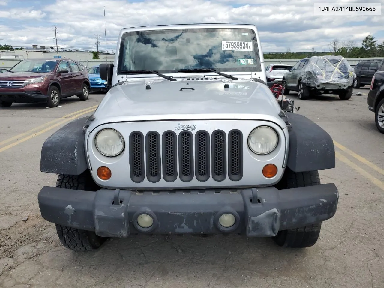 2008 Jeep Wrangler X VIN: 1J4FA24148L590665 Lot: 57939934