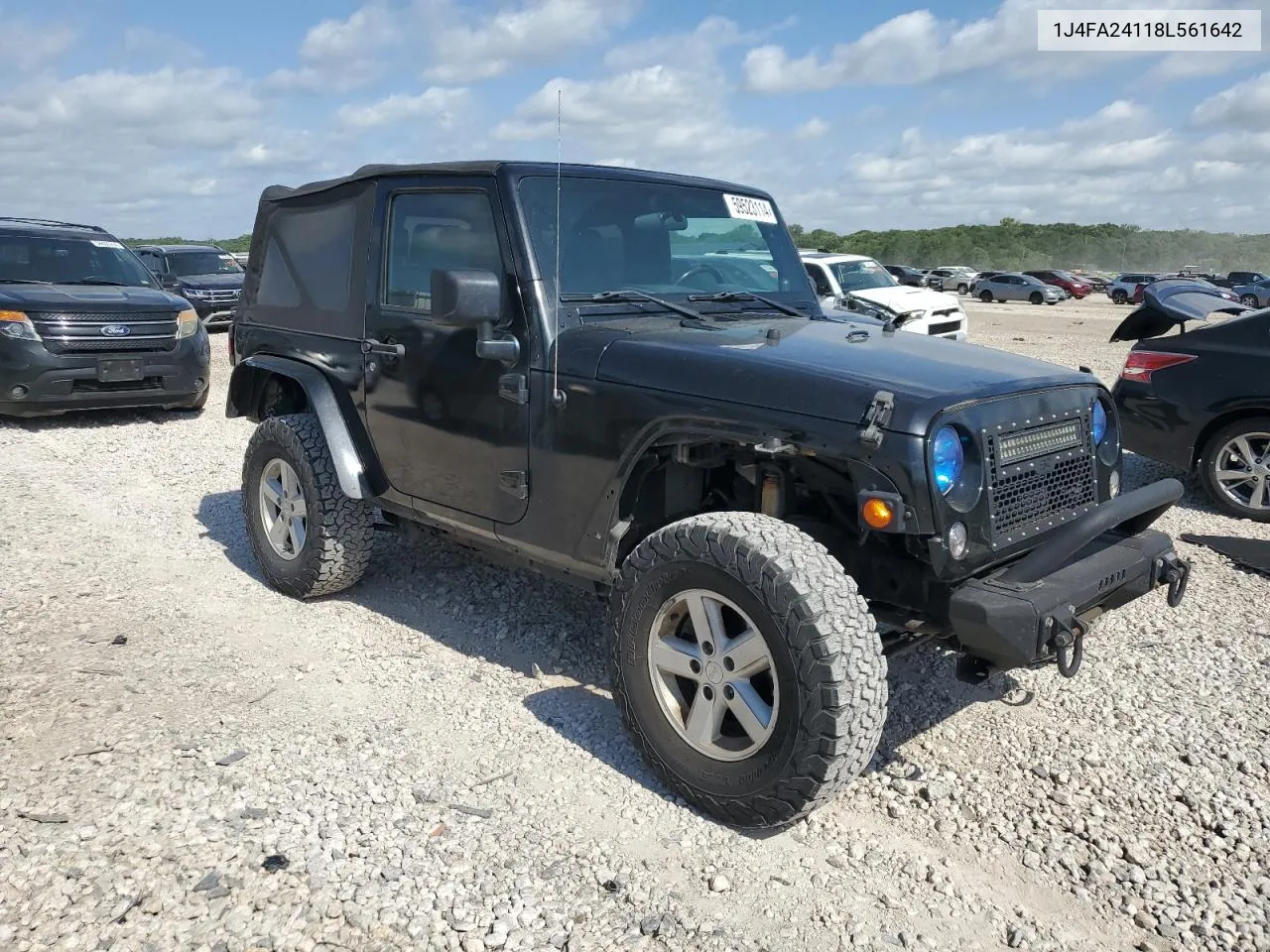 2008 Jeep Wrangler X VIN: 1J4FA24118L561642 Lot: 59523114