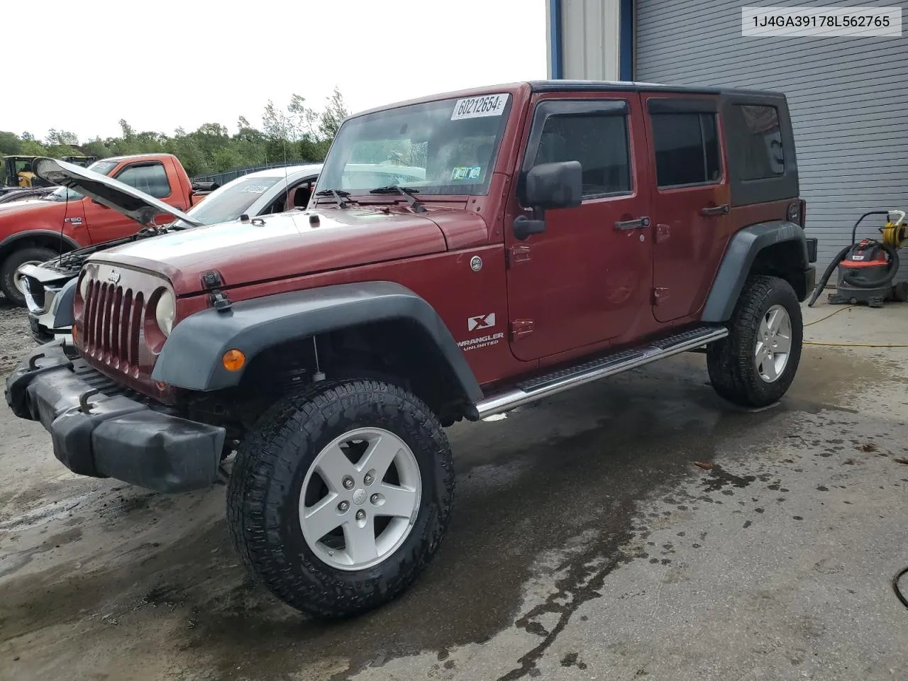 1J4GA39178L562765 2008 Jeep Wrangler Unlimited X