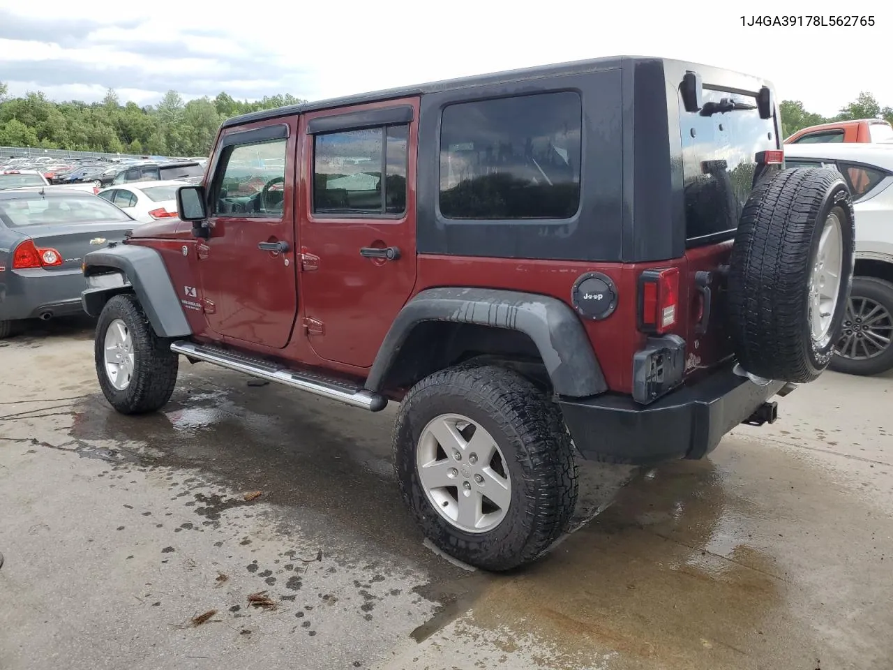 2008 Jeep Wrangler Unlimited X VIN: 1J4GA39178L562765 Lot: 60212654