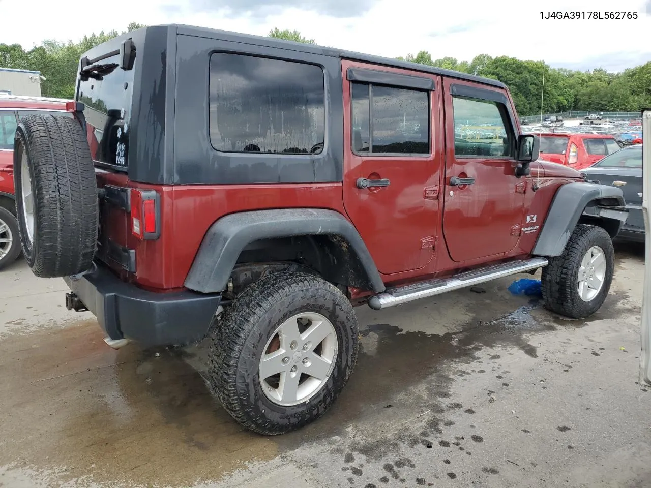 2008 Jeep Wrangler Unlimited X VIN: 1J4GA39178L562765 Lot: 60212654