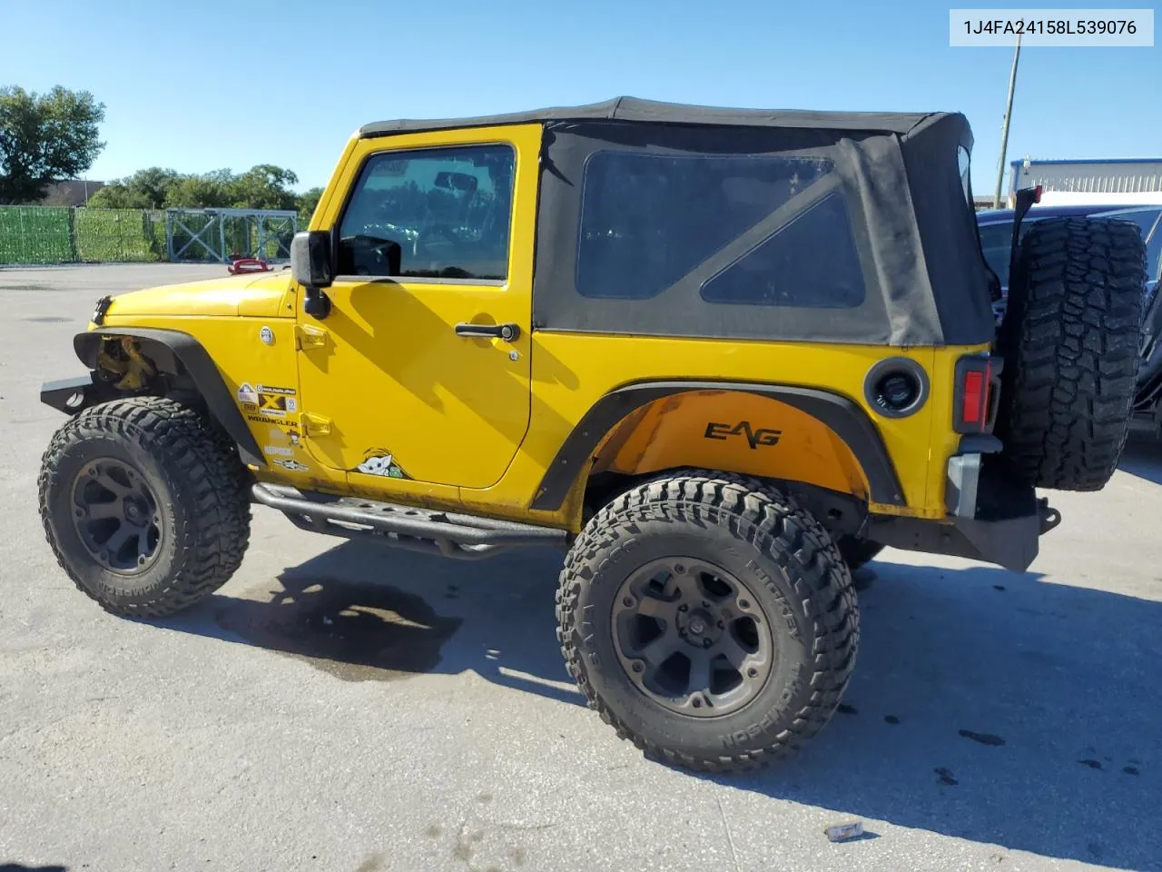 2008 Jeep Wrangler X VIN: 1J4FA24158L539076 Lot: 60264914