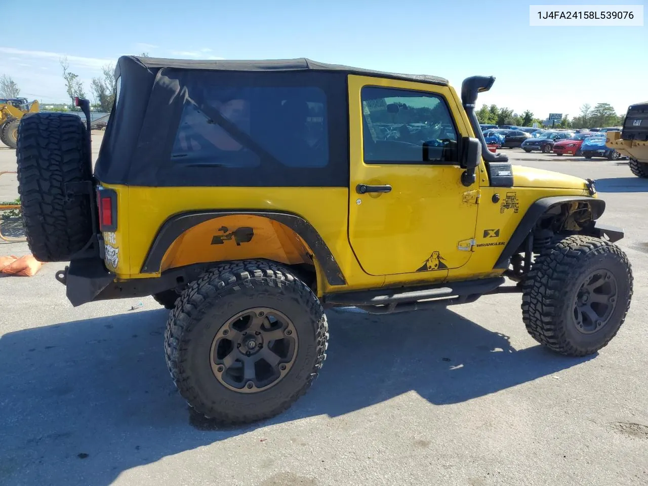 2008 Jeep Wrangler X VIN: 1J4FA24158L539076 Lot: 60264914