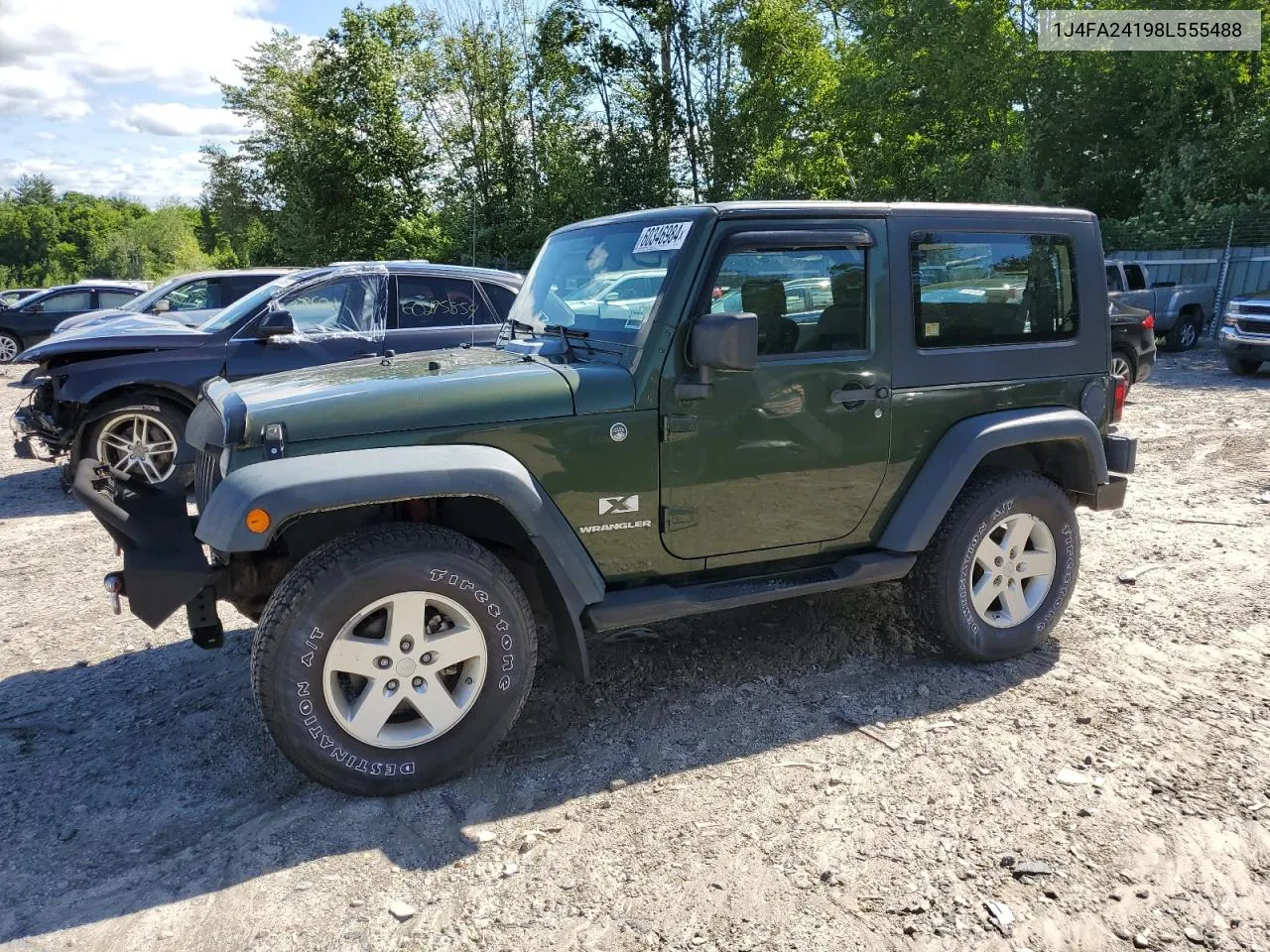 2008 Jeep Wrangler X VIN: 1J4FA24198L555488 Lot: 60346984