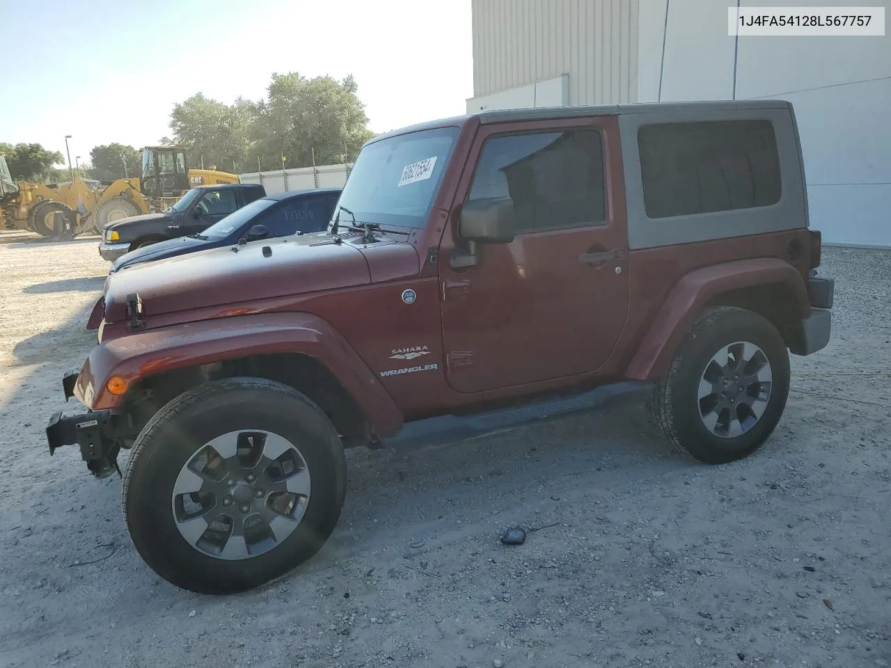 2008 Jeep Wrangler Sahara VIN: 1J4FA54128L567757 Lot: 60621554