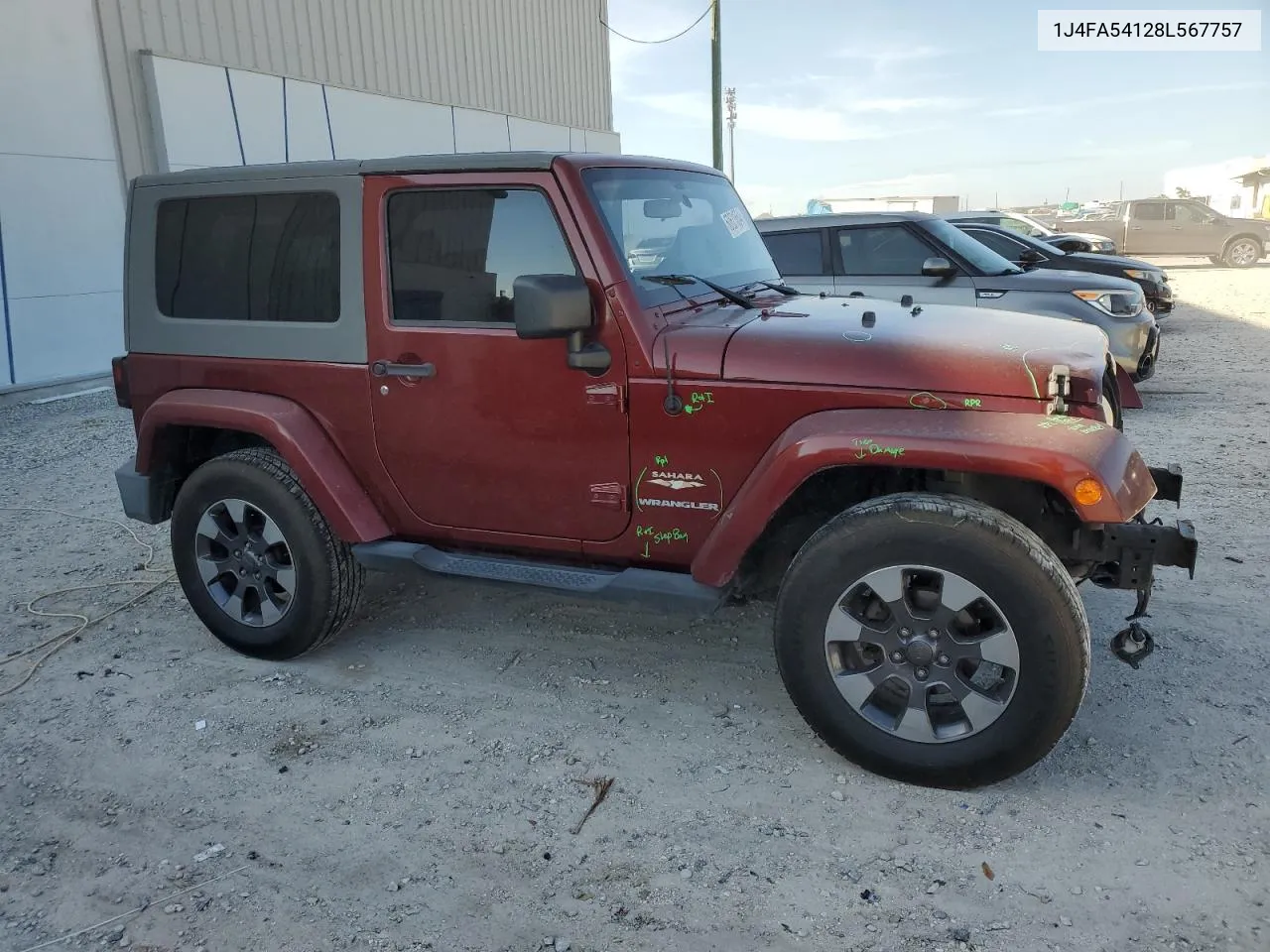 2008 Jeep Wrangler Sahara VIN: 1J4FA54128L567757 Lot: 60621554