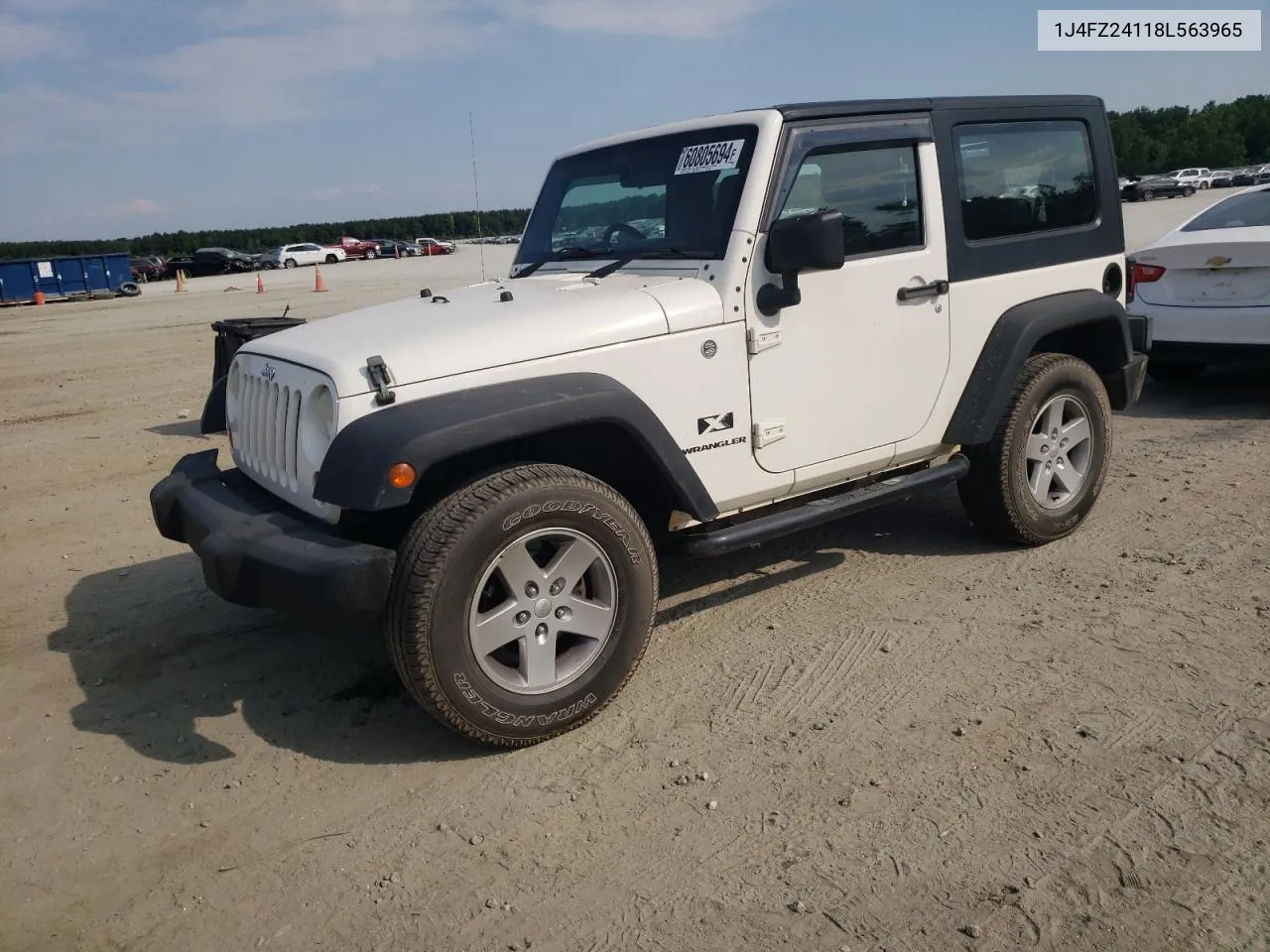 2008 Jeep Wrangler X VIN: 1J4FZ24118L563965 Lot: 60805694