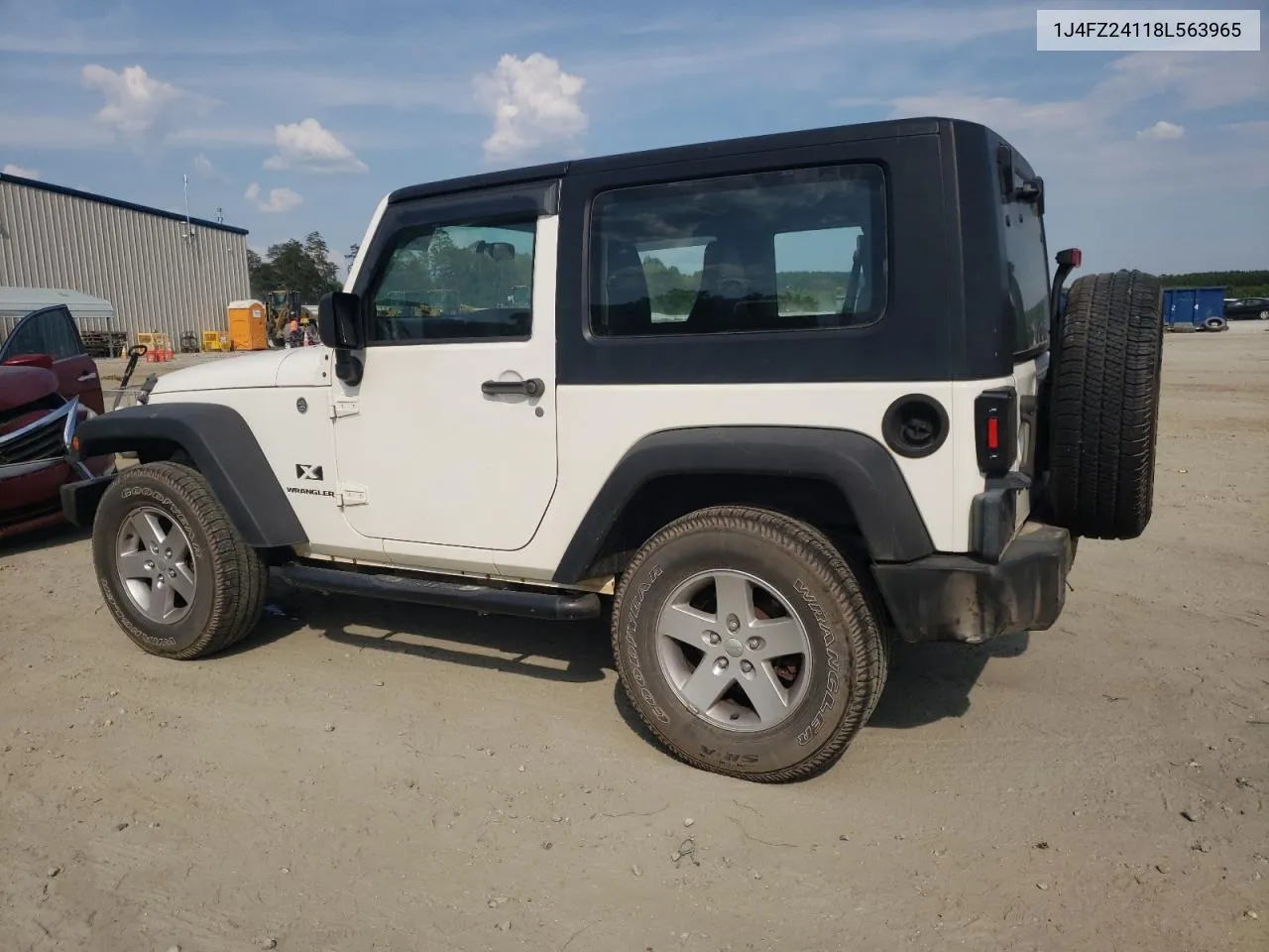 2008 Jeep Wrangler X VIN: 1J4FZ24118L563965 Lot: 60805694