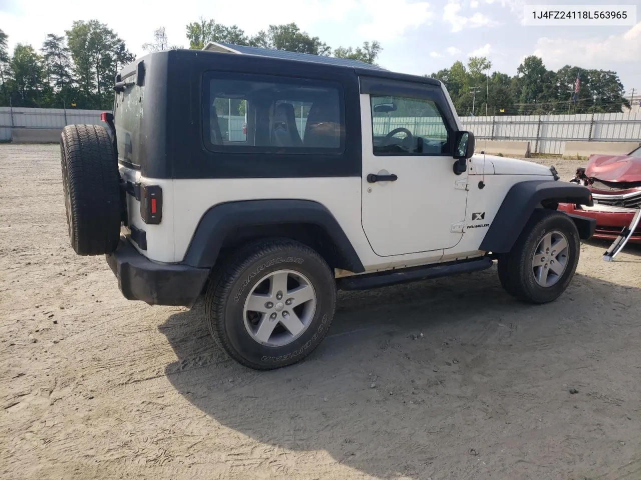 2008 Jeep Wrangler X VIN: 1J4FZ24118L563965 Lot: 60805694