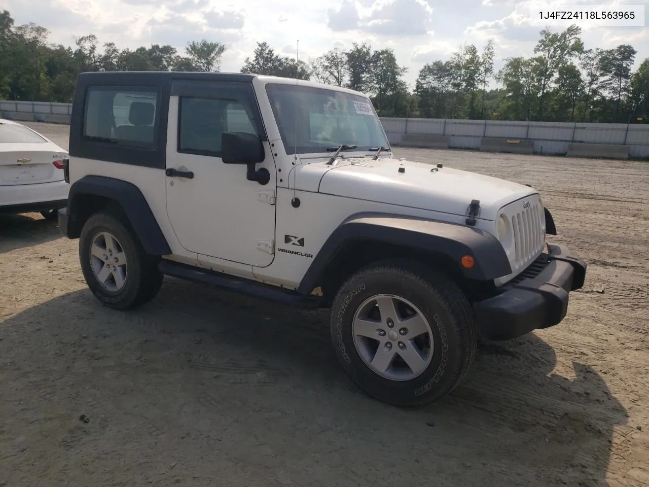 2008 Jeep Wrangler X VIN: 1J4FZ24118L563965 Lot: 60805694