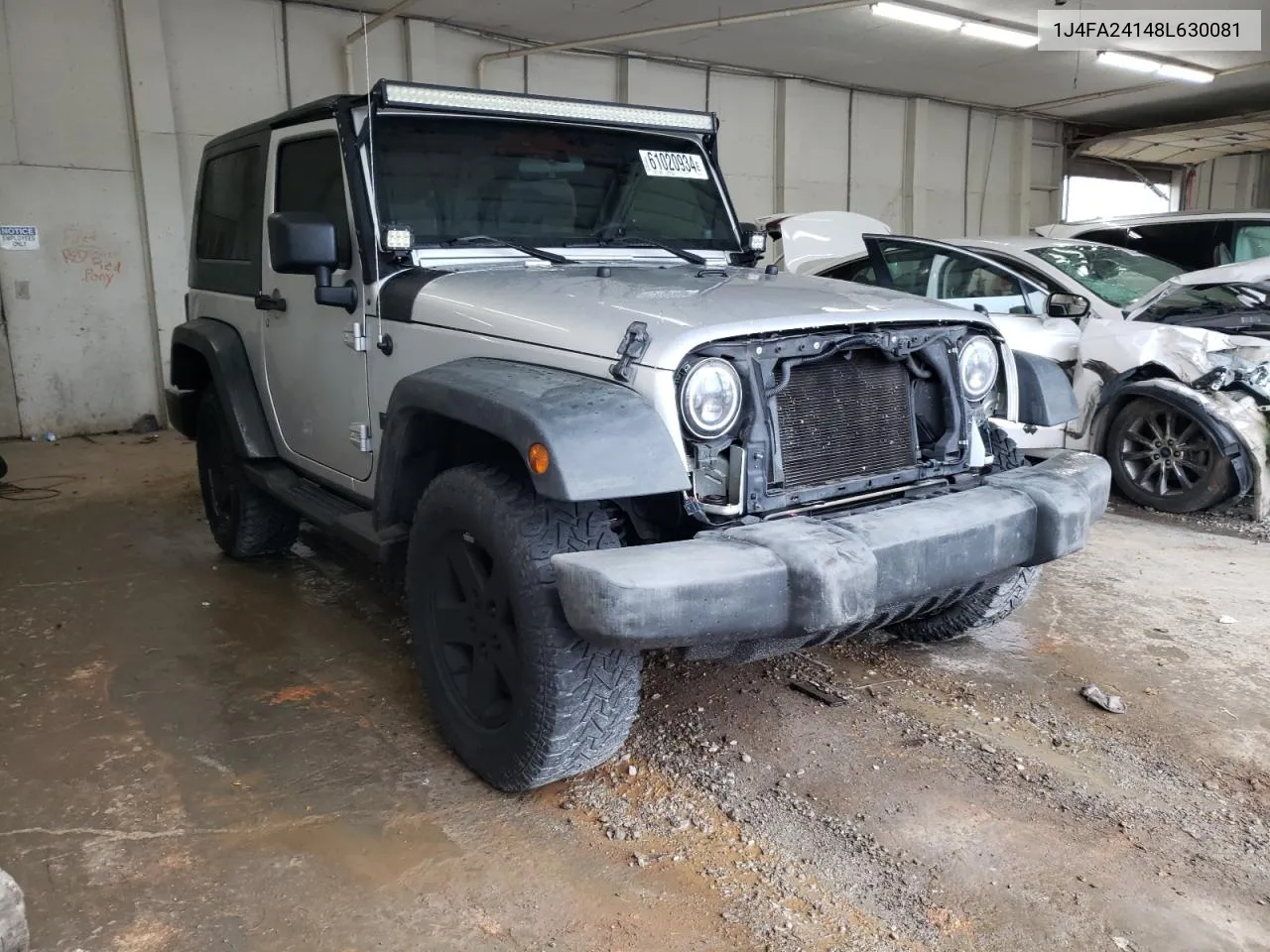 2008 Jeep Wrangler X VIN: 1J4FA24148L630081 Lot: 61020934