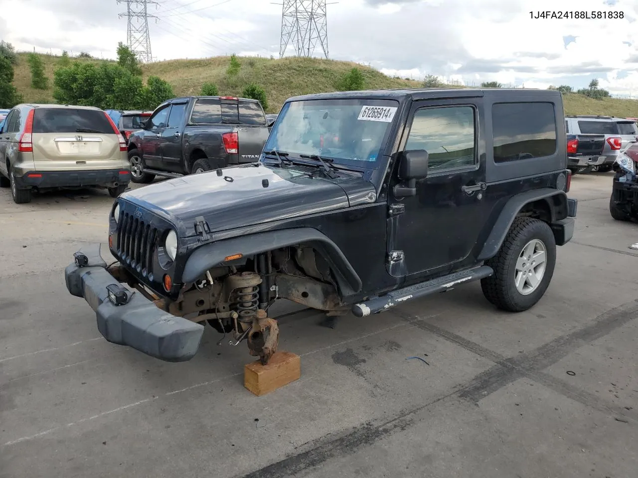 2008 Jeep Wrangler X VIN: 1J4FA24188L581838 Lot: 61265914