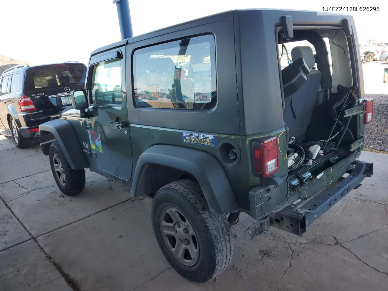 2008 Jeep Wrangler X VIN: 1J4FZ24128L626295 Lot: 61340194