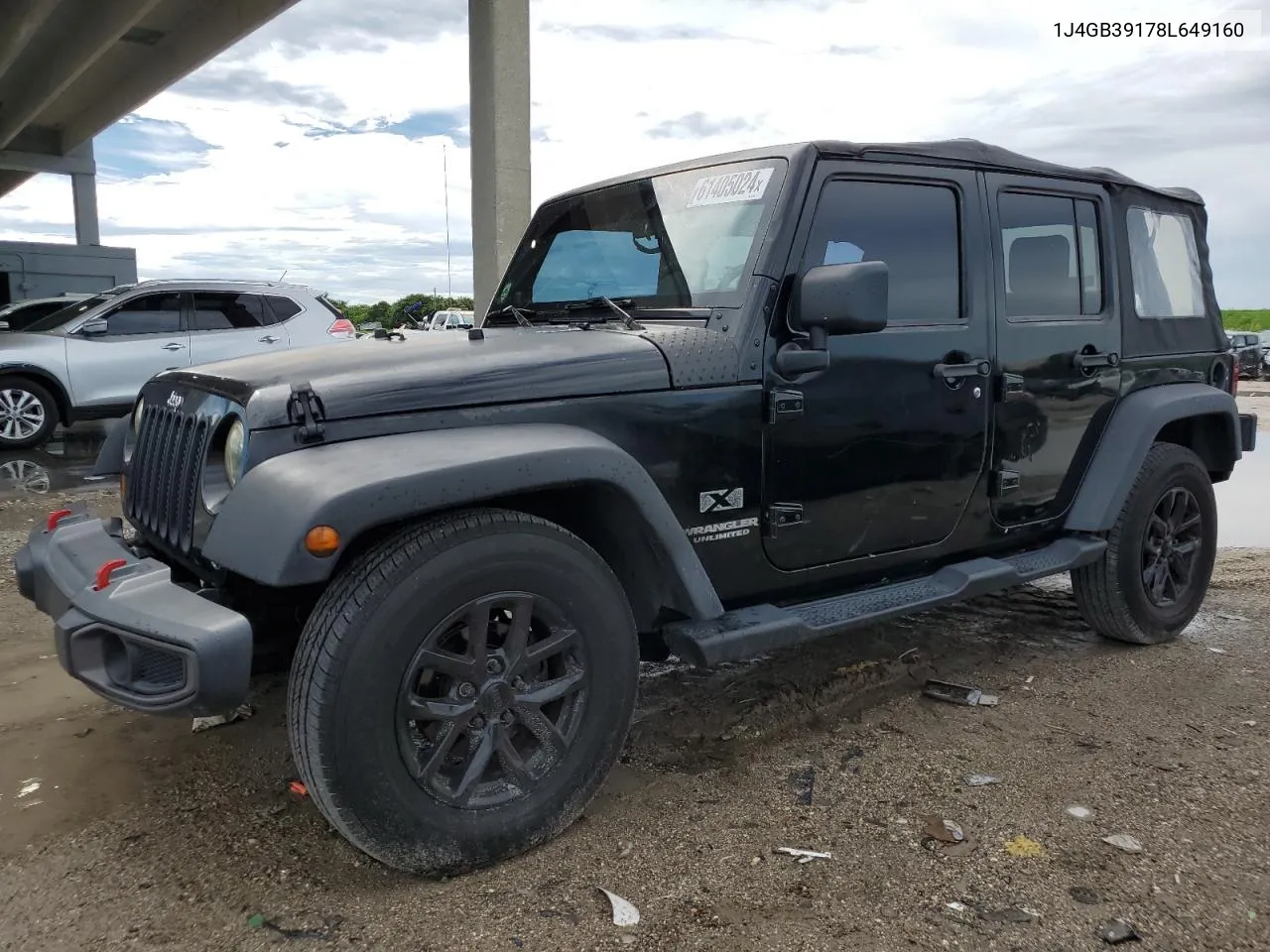 2008 Jeep Wrangler Unlimited X VIN: 1J4GB39178L649160 Lot: 61405024