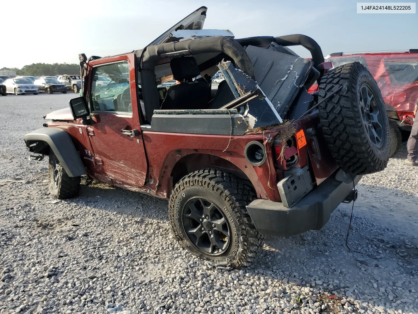 2008 Jeep Wrangler X VIN: 1J4FA24148L522205 Lot: 61643934