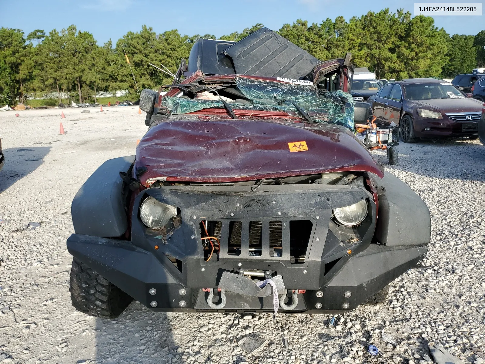 2008 Jeep Wrangler X VIN: 1J4FA24148L522205 Lot: 61643934