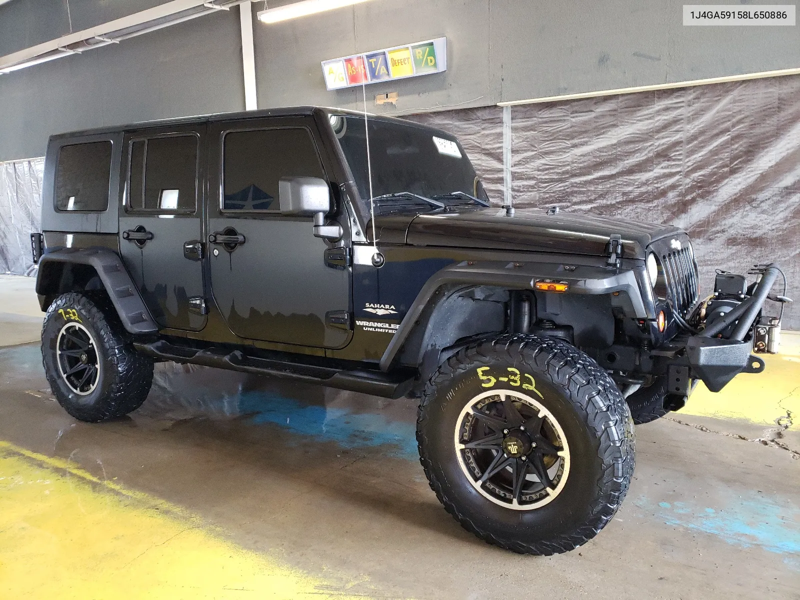 1J4GA59158L650886 2008 Jeep Wrangler Unlimited Sahara