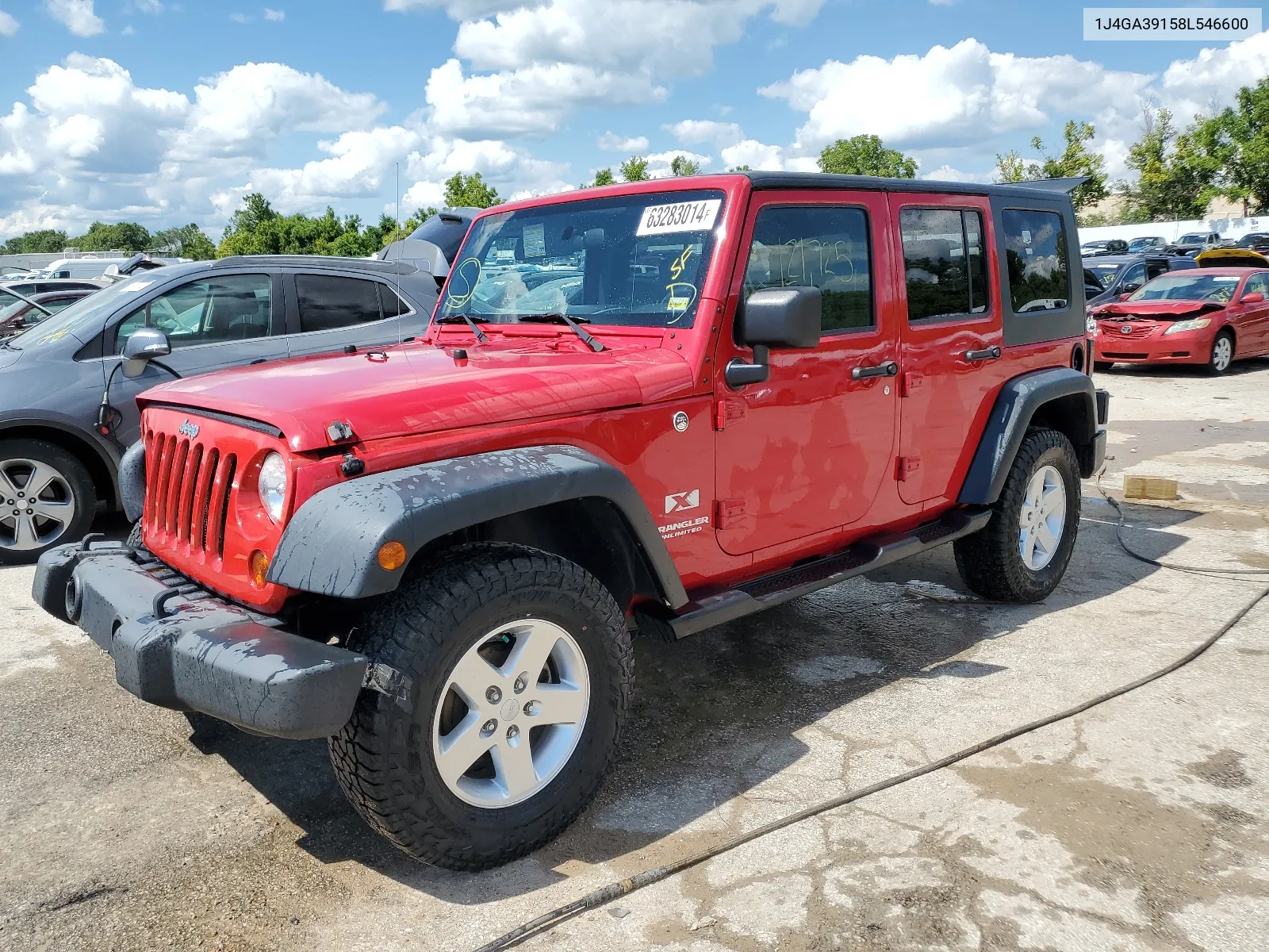 2008 Jeep Wrangler Unlimited X VIN: 1J4GA39158L546600 Lot: 63283014