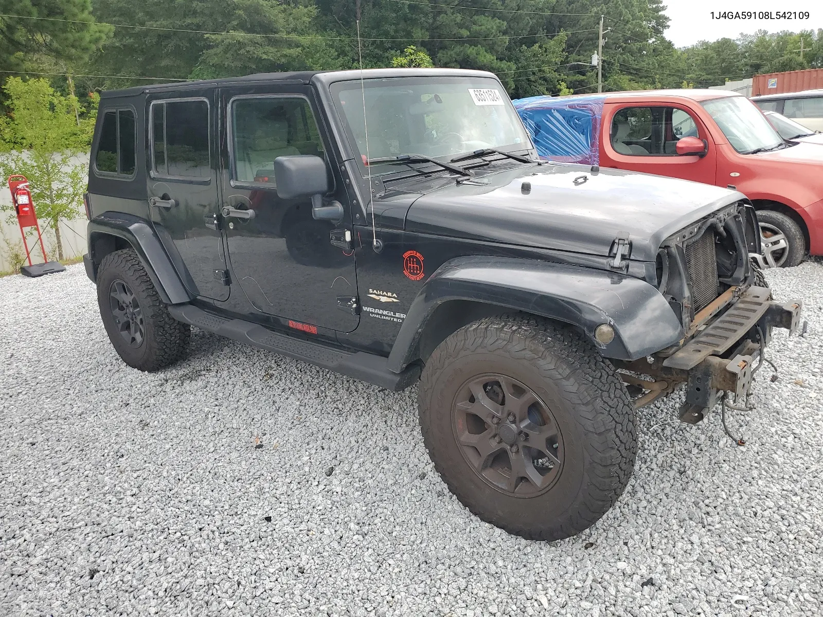 1J4GA59108L542109 2008 Jeep Wrangler Unlimited Sahara