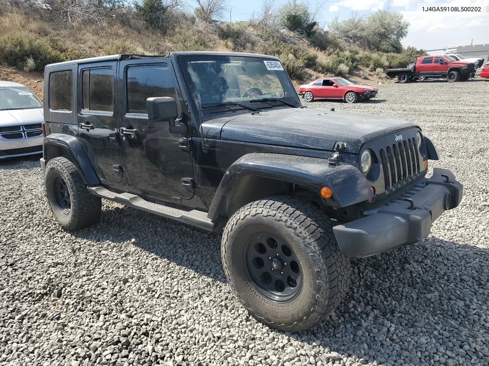 2008 Jeep Wrangler Unlimited Sahara VIN: 1J4GA59108L500202 Lot: 63854804