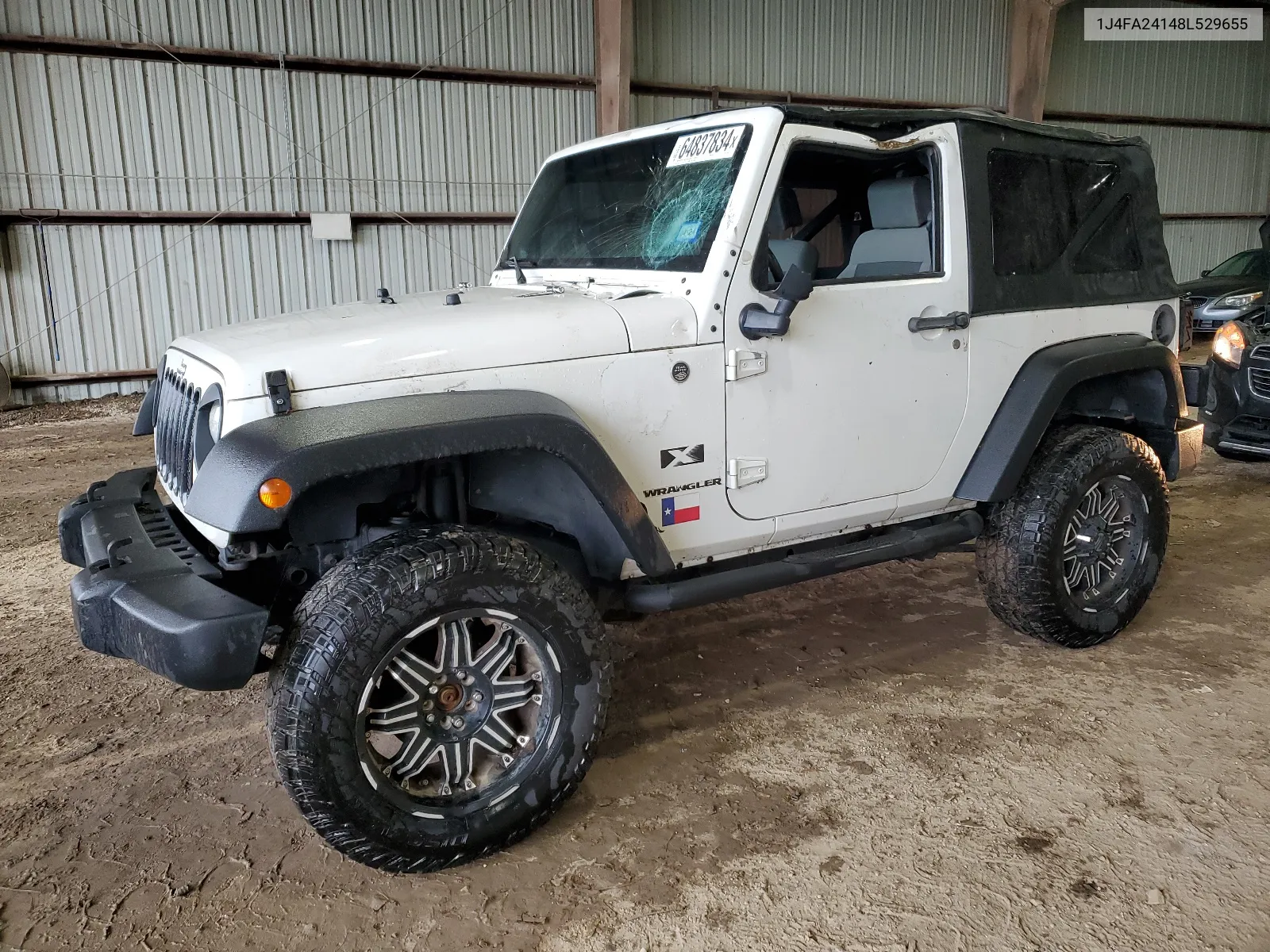 2008 Jeep Wrangler X VIN: 1J4FA24148L529655 Lot: 64837834