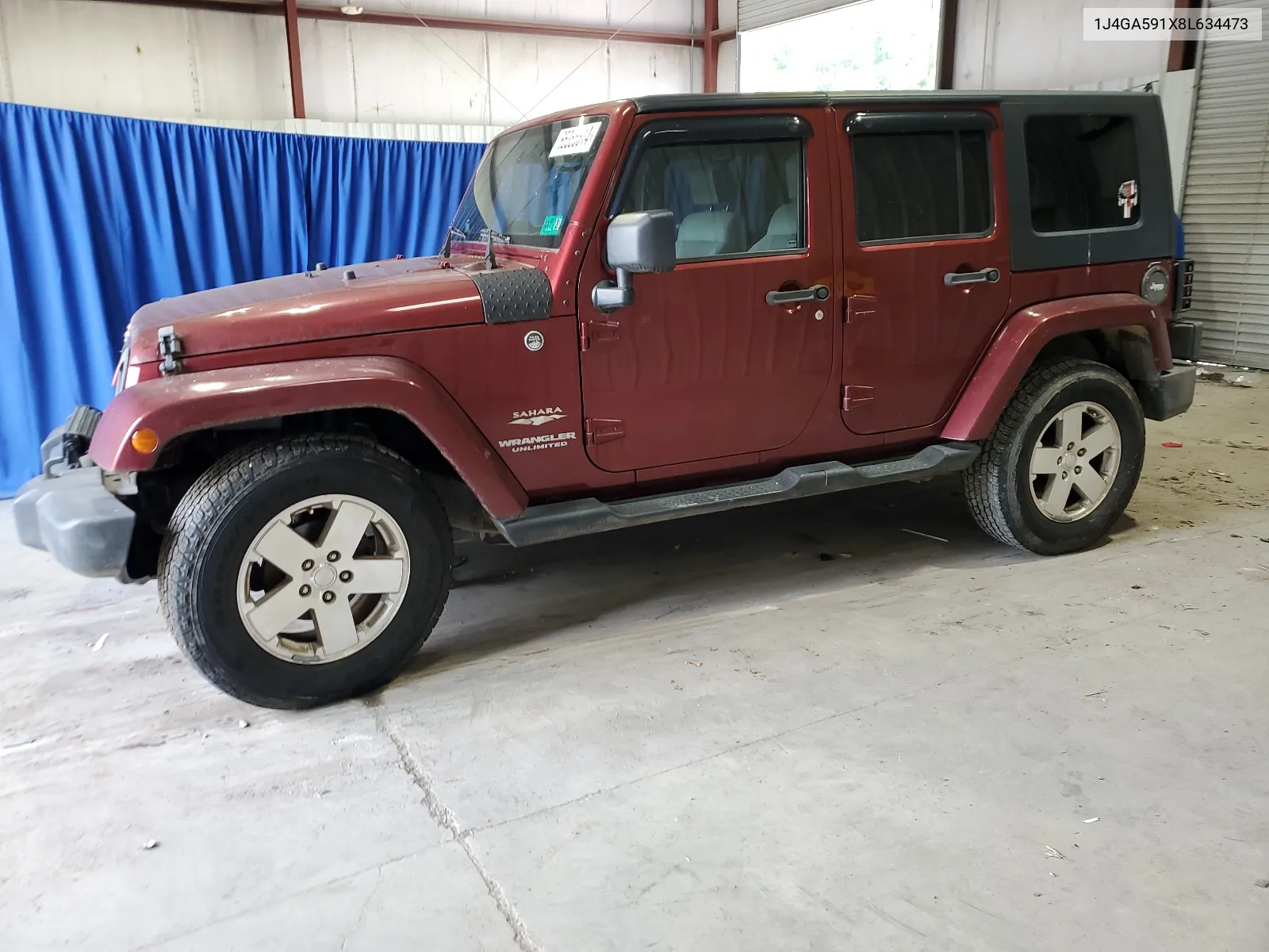 2008 Jeep Wrangler Unlimited Sahara VIN: 1J4GA591X8L634473 Lot: 65385614