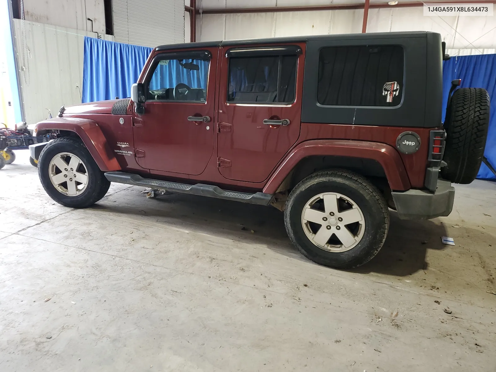 2008 Jeep Wrangler Unlimited Sahara VIN: 1J4GA591X8L634473 Lot: 65385614