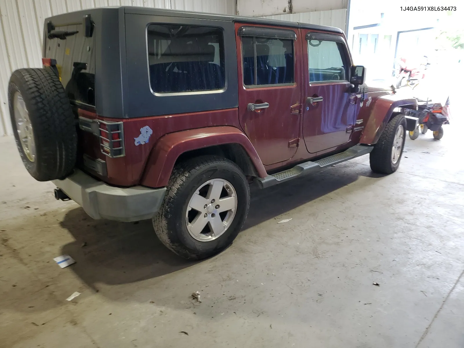 2008 Jeep Wrangler Unlimited Sahara VIN: 1J4GA591X8L634473 Lot: 65385614