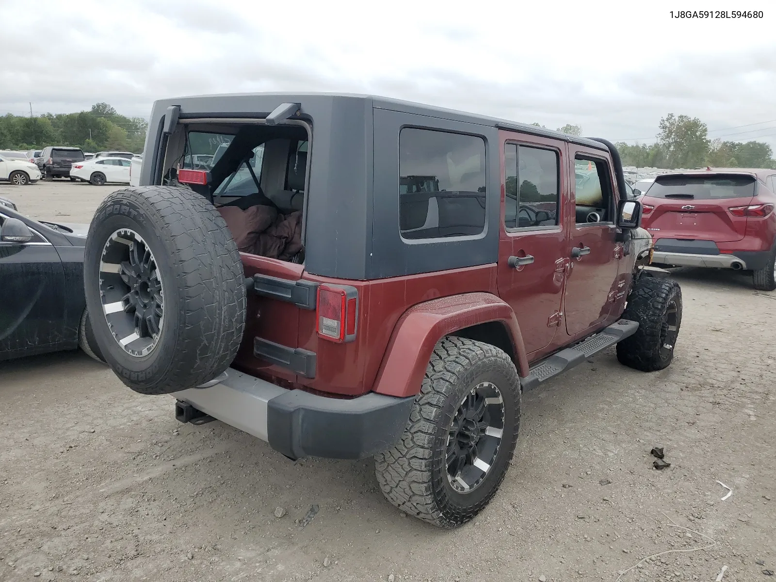 1J8GA59128L594680 2008 Jeep Wrangler Unlimited Sahara