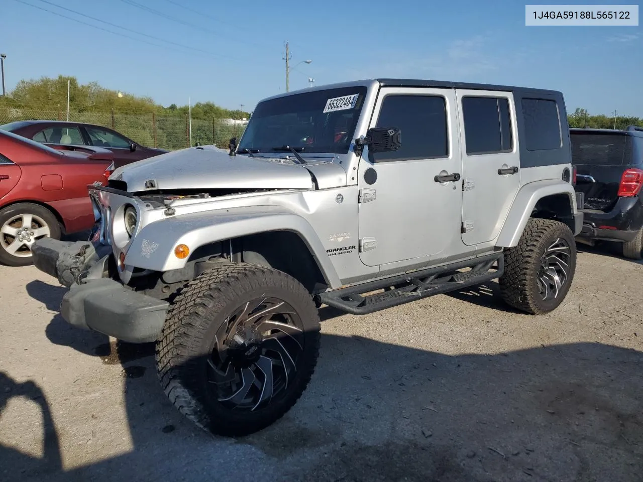 2008 Jeep Wrangler Unlimited Sahara VIN: 1J4GA59188L565122 Lot: 66322484