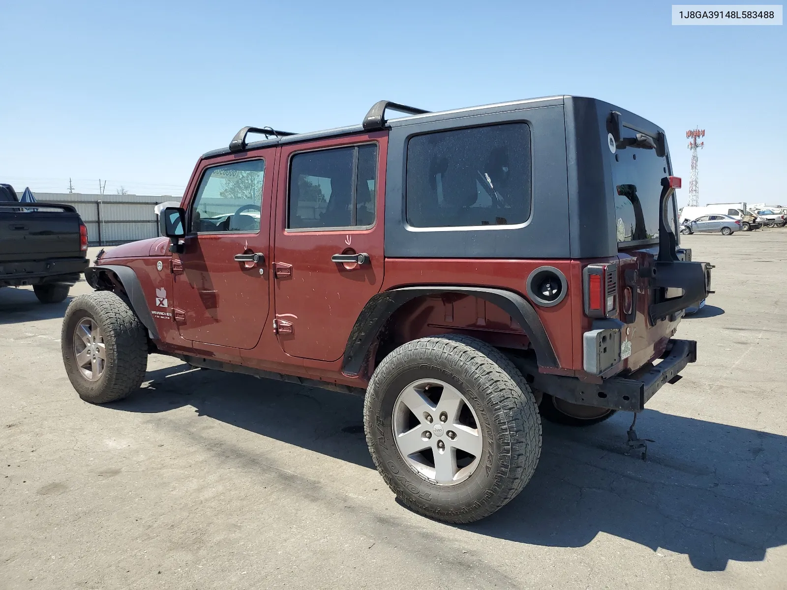 2008 Jeep Wrangler Unlimited X VIN: 1J8GA39148L583488 Lot: 66609854