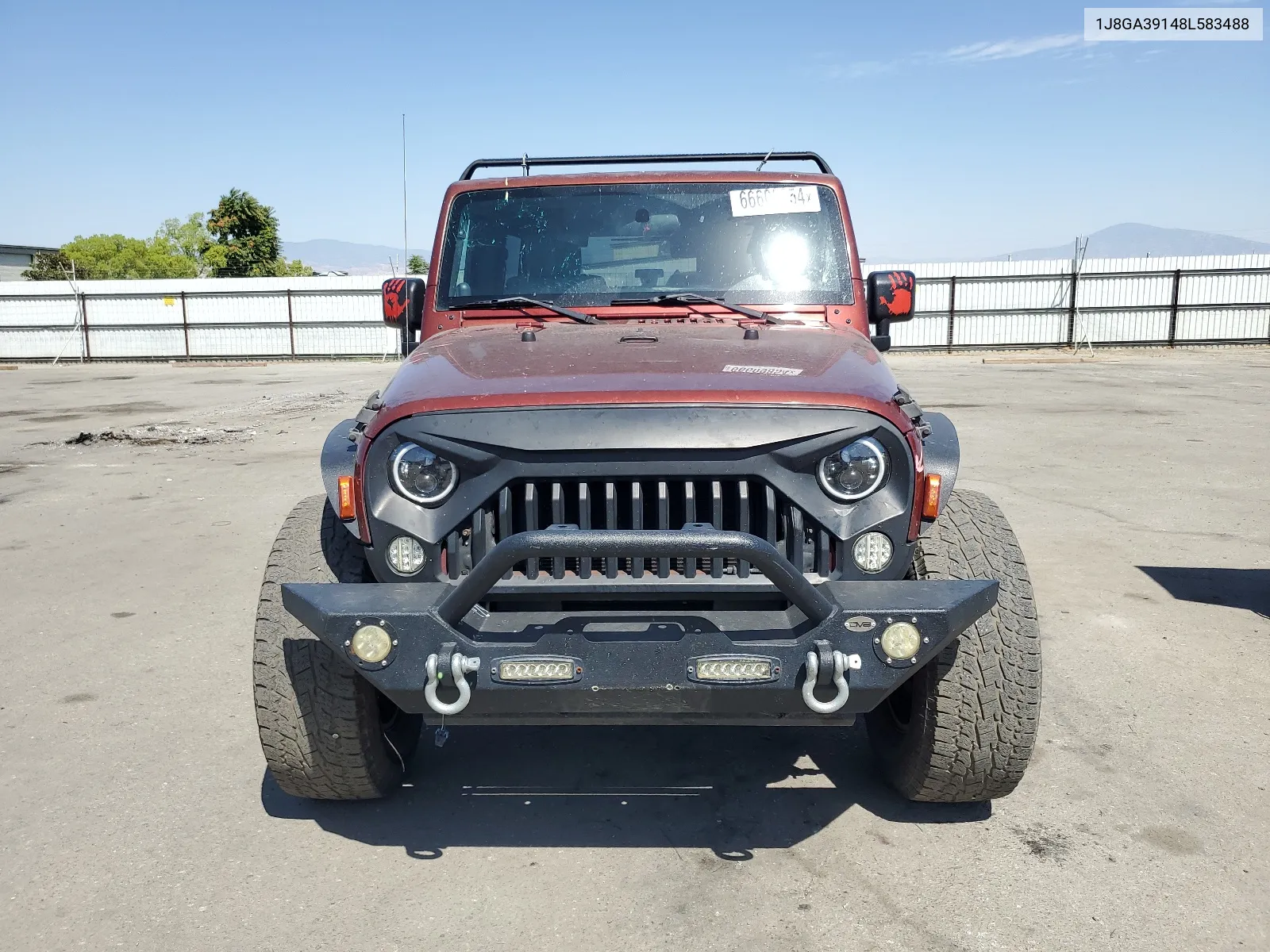 2008 Jeep Wrangler Unlimited X VIN: 1J8GA39148L583488 Lot: 66609854