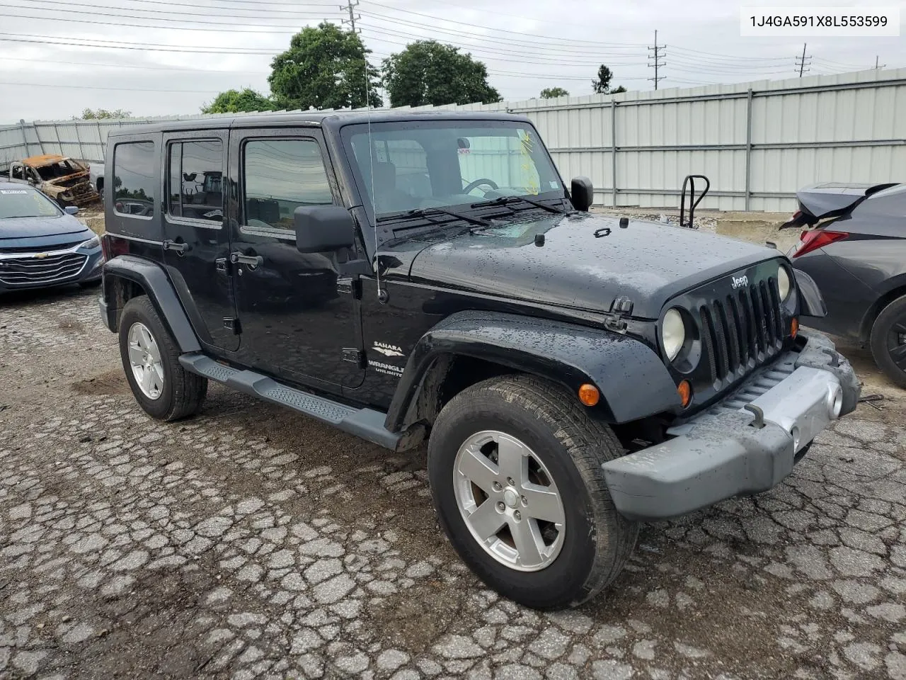 2008 Jeep Wrangler Unlimited Sahara VIN: 1J4GA591X8L553599 Lot: 66747914