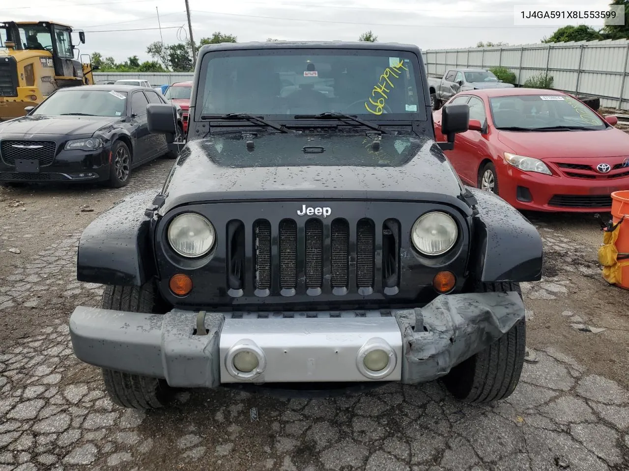 2008 Jeep Wrangler Unlimited Sahara VIN: 1J4GA591X8L553599 Lot: 66747914